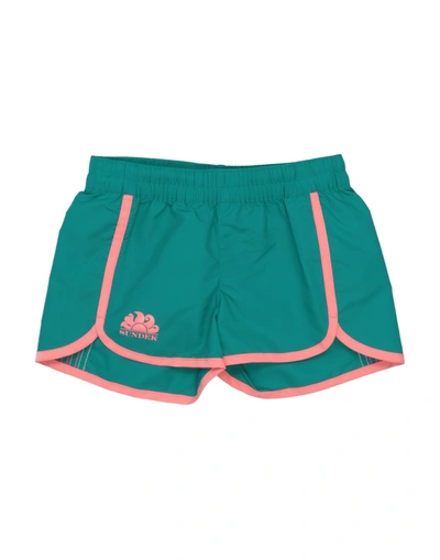 Sundek Kids' Beach Shorts And Pants In Green