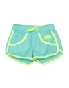 Sundek Kids' Beach Shorts And Pants In Light Green
