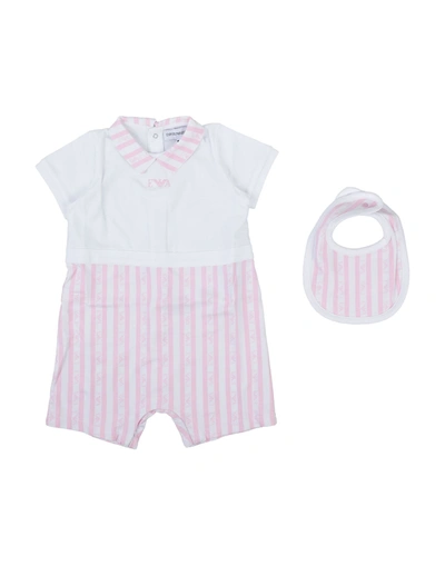 Emporio Armani Kids' One-pieces In Pink