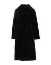 Emporio Armani Coats In Black