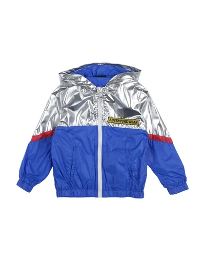 Yporqué Kids' Colour-block Lightweight Jacket In Blue
