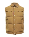 Dsquared2 Down Jackets In Camel