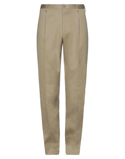 Incotex Man Pants Khaki Size 38 Cotton In Beige