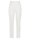 Ballantyne Woman Pants Ivory Size 10 Cotton, Elastane In White