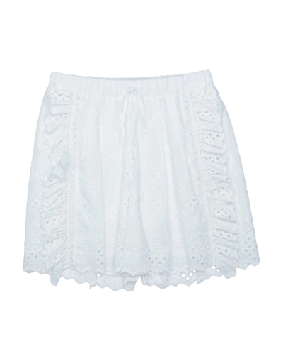 Alberta Ferretti Babies'  Toddler Girl Shorts & Bermuda Shorts White Size 4 Cotton