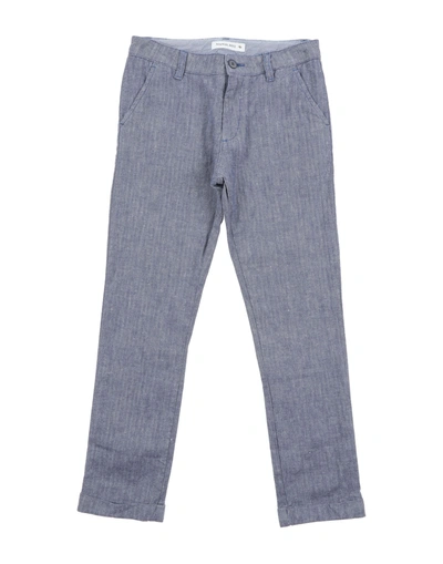 Manuel Ritz Babies'  Toddler Boy Pants Slate Blue Size 4 Linen, Cotton, Elastane