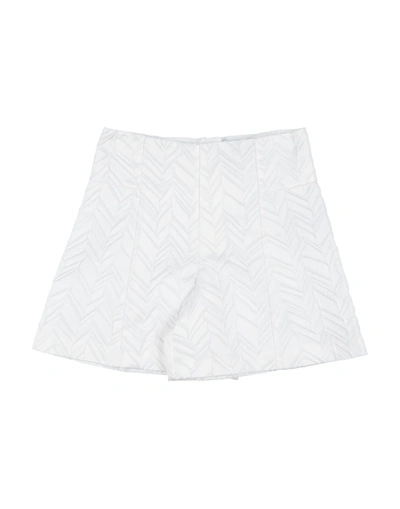Emporio Armani Babies'  Toddler Girl Shorts & Bermuda Shorts White Size 7 Cotton, Polyester, Acrylic