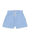 Aletta Newborn Boy Shorts & Bermuda Shorts Blue Size 3 Cotton In Blue