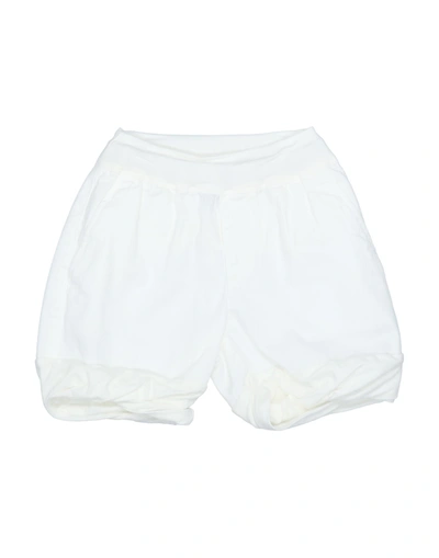 European Culture Kids'  Newborn Girl Shorts & Bermuda Shorts White Size 3 Cotton, Elastane, Lycra