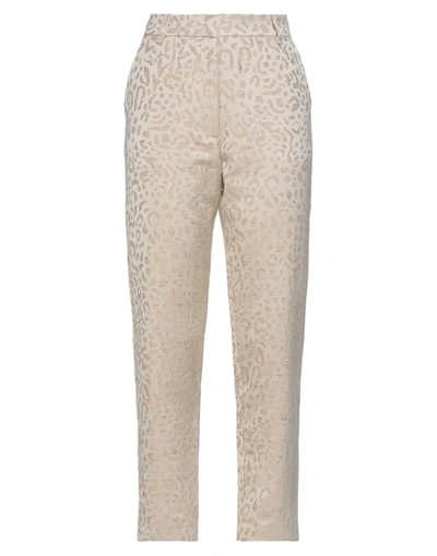 Momoní Woman Pants Beige Size 4 Viscose, Polyester, Cotton, Polyamide