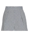 Pt Torino Woman Shorts & Bermuda Shorts Midnight Blue Size 6 Cotton, Polyamide, Elastane In Blue