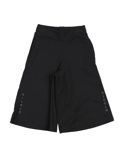 Vicolo Kids'  Toddler Girl Shorts & Bermuda Shorts Black Size 4 Cotton, Elastane