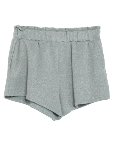 Simona-a Simona A Woman Shorts & Bermuda Shorts Light Green Size S Polyester, Lurex, Elastic Fibres