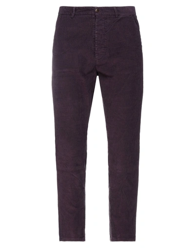 Messagerie Green Flag Pants In Deep Purple