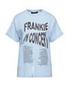 Frankie Morello T-shirts In Sky Blue