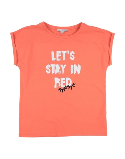 Patrizia Pepe Kids' T-shirts In Salmon Pink