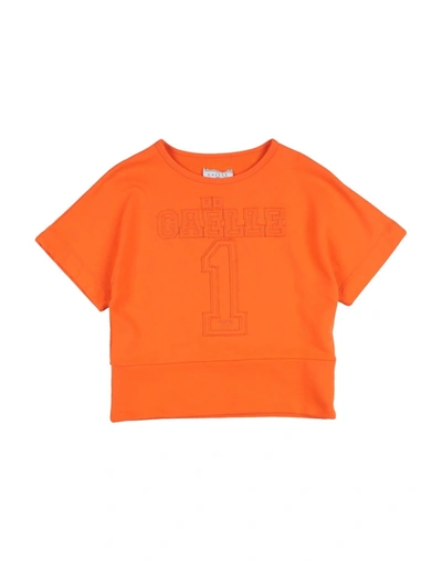 Gaelle Paris Kids' Sweatshirts In Orange