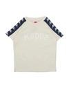 Kappa T-shirts In Ivory