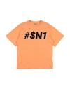 Berna Kids' T-shirts In Orange