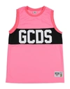 Gcds Mini Kids' T-shirts In Fuchsia