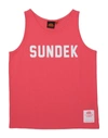Sundek Kids' T-shirts In Coral