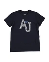 Armani Junior Kids' T-shirts In Dark Blue