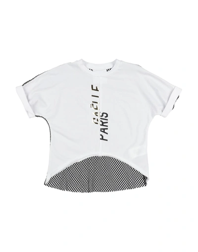 Gaelle Paris Kids' T-shirts In White