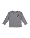 DOLCE & GABBANA DOLCE & GABBANA TODDLER BOY T-SHIRT GREY SIZE 4 COTTON, POLYAMIDE, VISCOSE, POLYESTER,12506131BJ 3