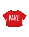 Paul Frank Kids' T-shirts In Red