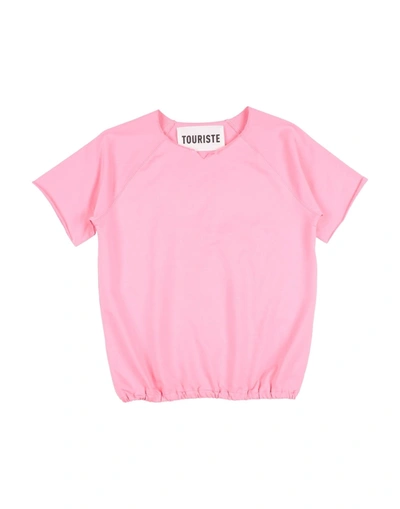Touriste Kids' Sweatshirts In Pink