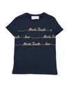 Alberta Ferretti Kids' T-shirts In Dark Blue