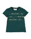 Alberta Ferretti Kids' T-shirts In Green