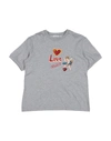 DOLCE & GABBANA DOLCE & GABBANA TODDLER GIRL T-SHIRT GREY SIZE 5 COTTON, VISCOSE, POLYESTER, POLYAMIDE,12506822VQ 4