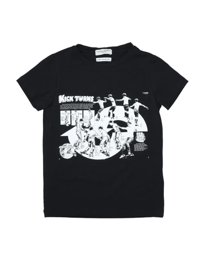 Paolo Pecora Kids' T-shirts In Black