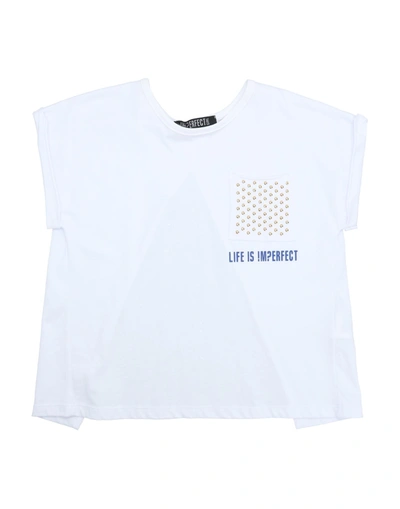 !m?erfect Kids'  Toddler Girl T-shirt White Size 6 Cotton