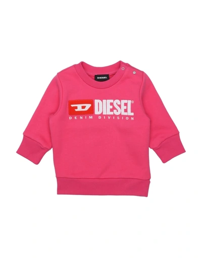 Diesel Kids' Sweatshirts In Fuchsia