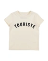 Touriste Kids' T-shirts In Ivory