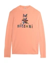 M Missoni T-shirts In Apricot