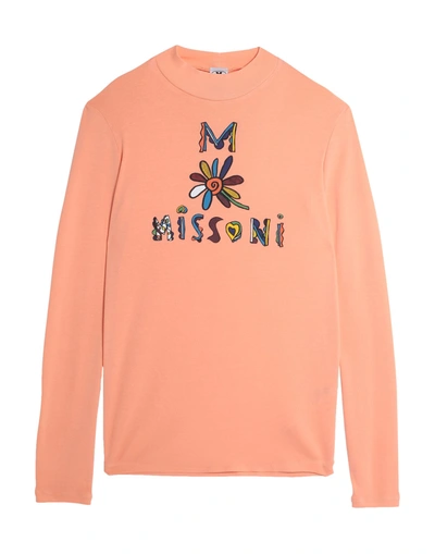 M Missoni T-shirts In Apricot