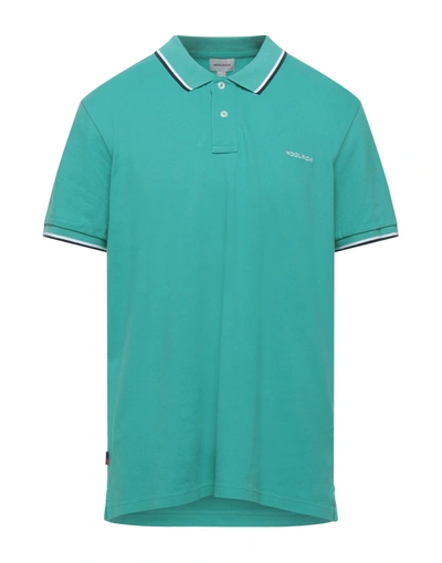 Woolrich Polo Shirts In Green