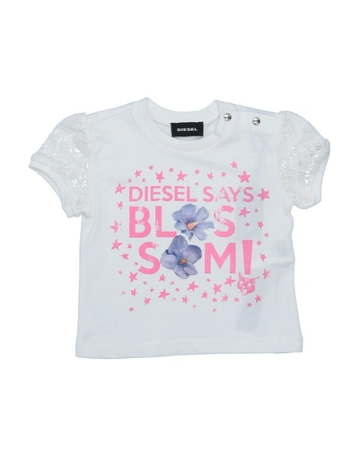 Diesel Kids' T-shirts In White