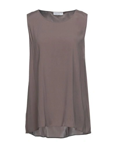Le Tricot Perugia Tops In Khaki