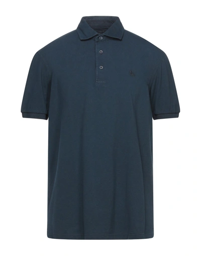 Gran Sasso Polo Shirts In Dark Blue