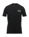 Ea7 T-shirts In Black