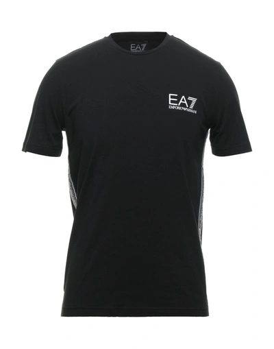 Ea7 T-shirts In Black