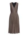 Liu •jo Midi Dresses In Beige