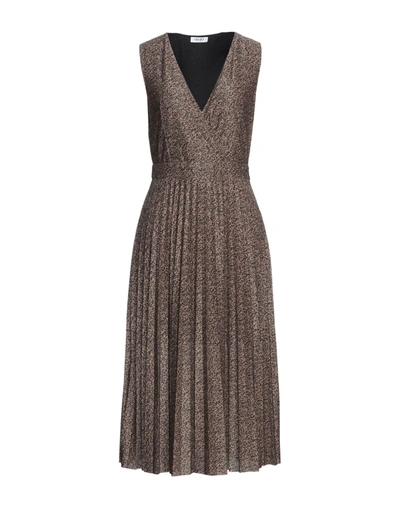 Liu •jo Midi Dresses In Beige