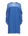 Atos Lombardini Short Dresses In Blue