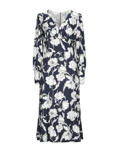 Seventy Sergio Tegon 10 Collection Midi Dresses In Dark Blue