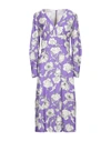 Seventy Sergio Tegon 10 Collection Midi Dresses In Purple